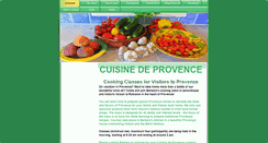 Desktop Screenshot of cuisinedeprovence.com